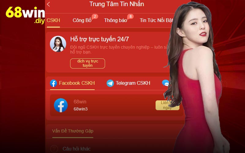 Đánh giá nhà cái 68win về phản hồi khách hàng